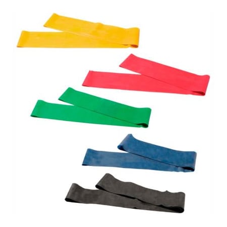 CanDo® Exercise Band Loop, 30 Long, 5 Color Set